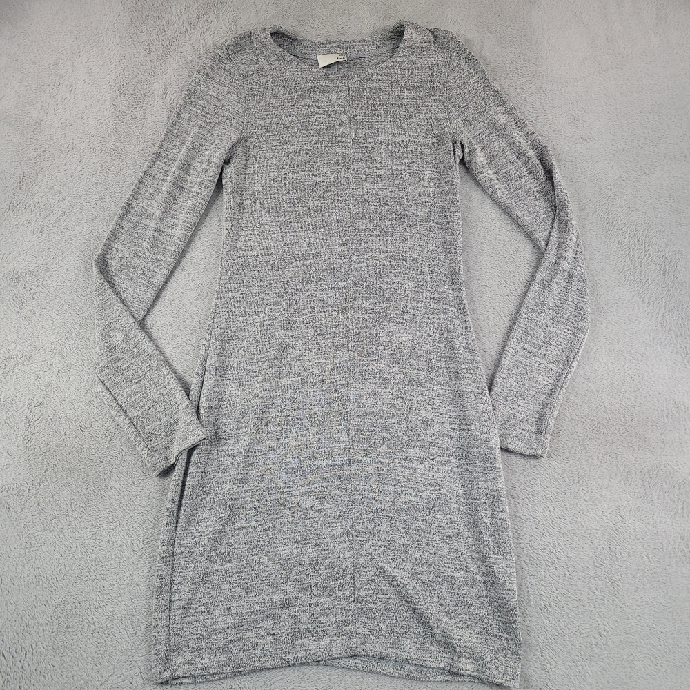 Wilfred Free Gray Long Sleeve Knit Stretchy Dress